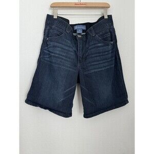 Democracy Ab solution Women Size 12 Denim Shorts Booty lift Dark Wash EUC